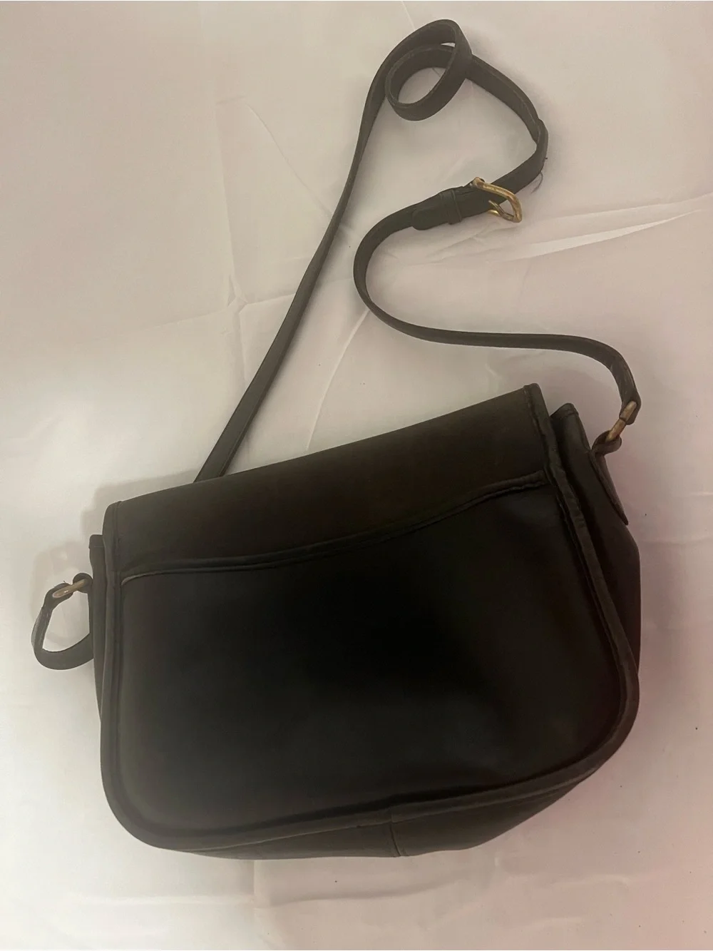 Vintage Coach 9790 Legacy City Turn Lock Flap Shoulder Crossbody Leather Bag